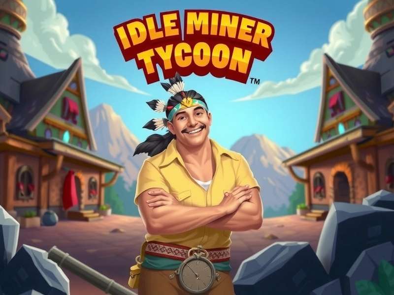 Idle Miner Tycoon - Mining Empire in India Idle Miner Tycoon game cover showing mining operations with Indian cultural elements